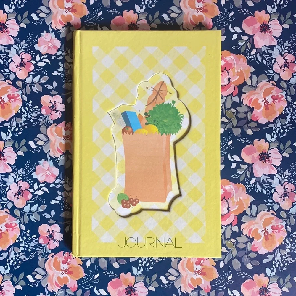 Yellow Gingham Food Journal